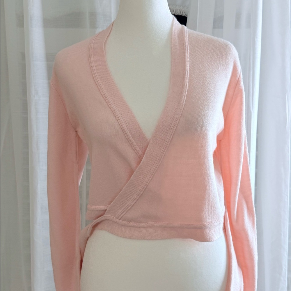 80s Danskin Pink Wrap Dance Sweater 
Beautiful condition